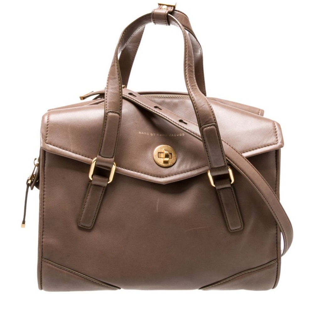 Marc by Marc Jacobs Taupe Leather Handbag